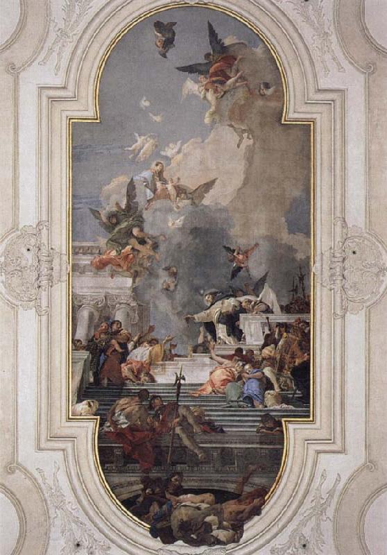 Giovanni Battista Tiepolo Donation of the Rosary oil painting picture